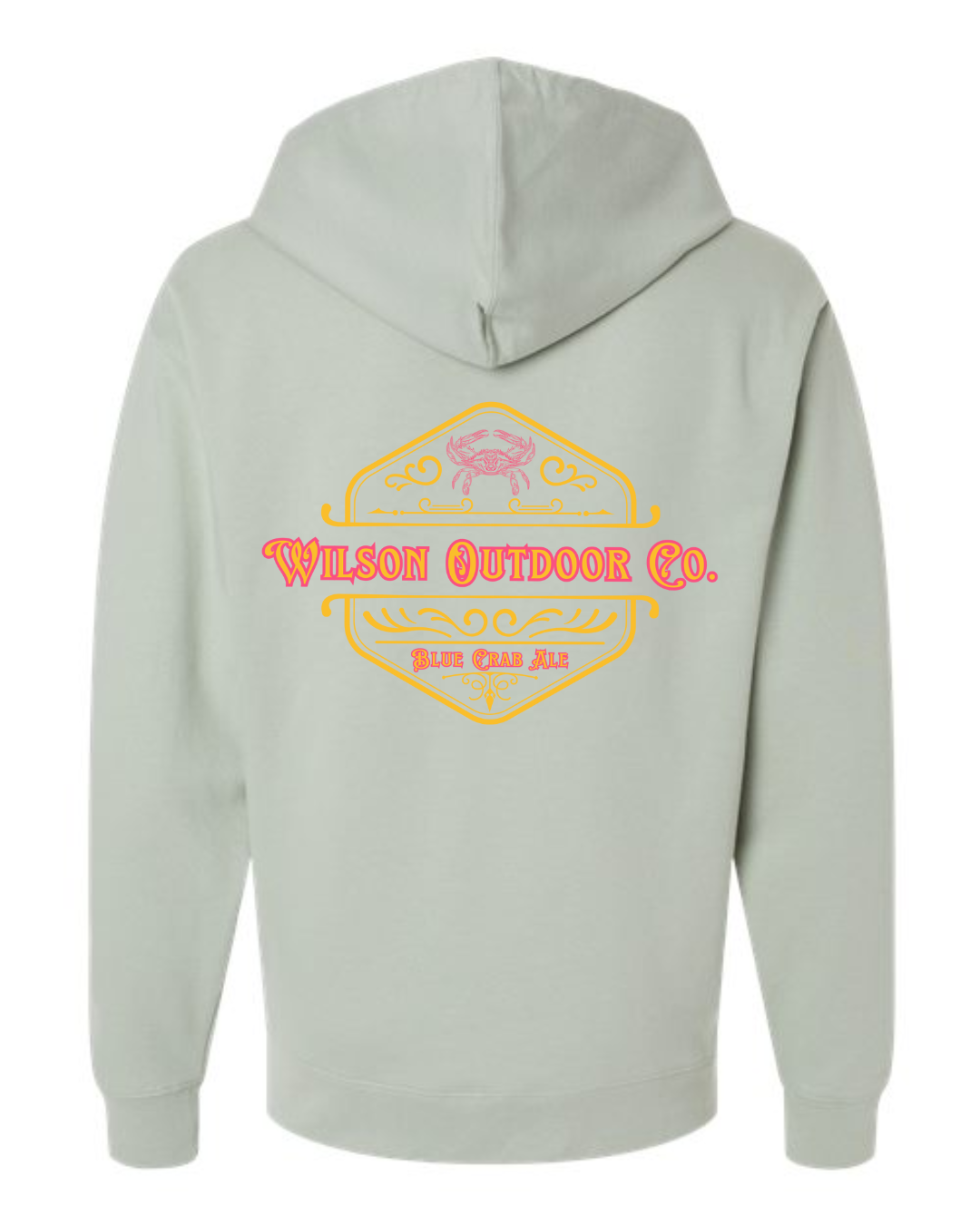 Neon Blue Crab Ale Emblem Sweatshirt
