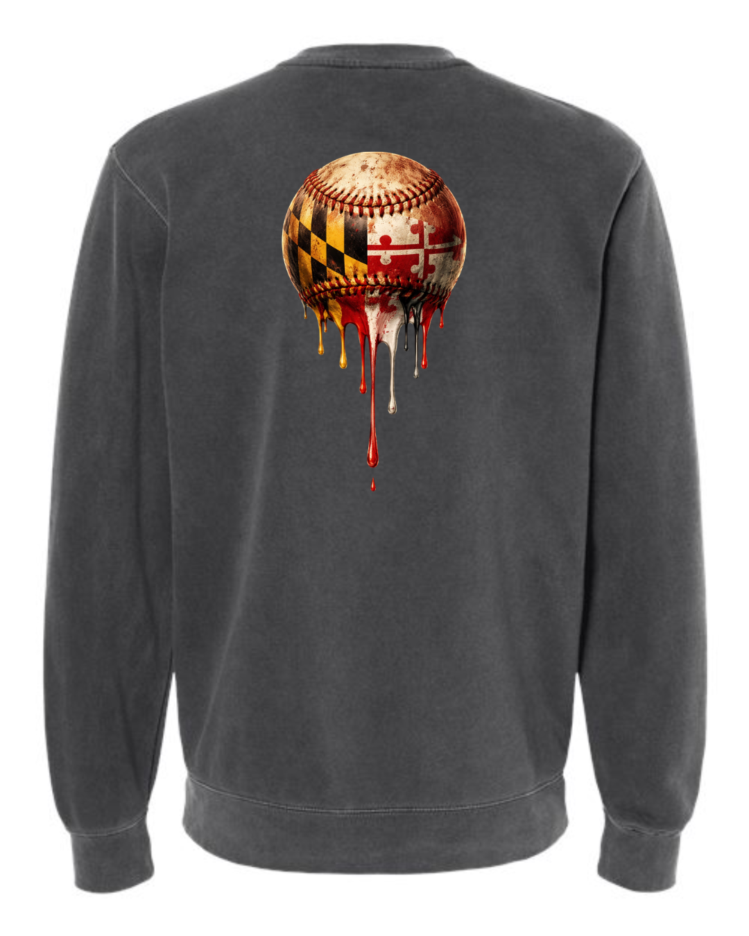 Melting Maryland Baseball Crewneck