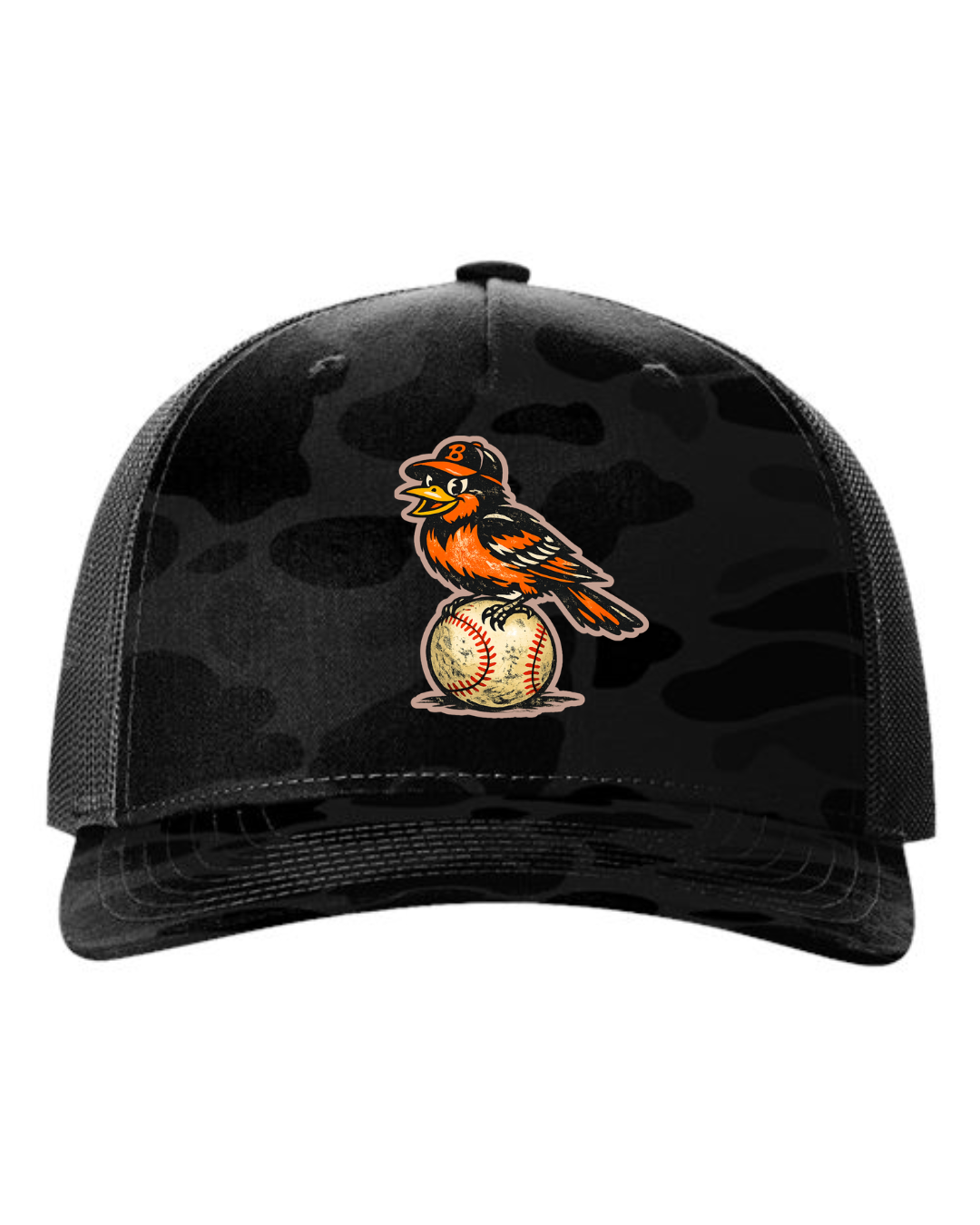 Black Oriole Camo Hat